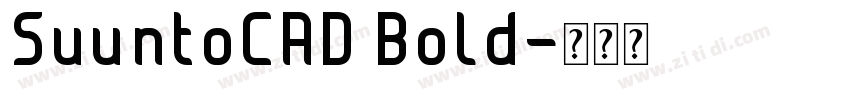 SuuntoCAD Bold字体转换